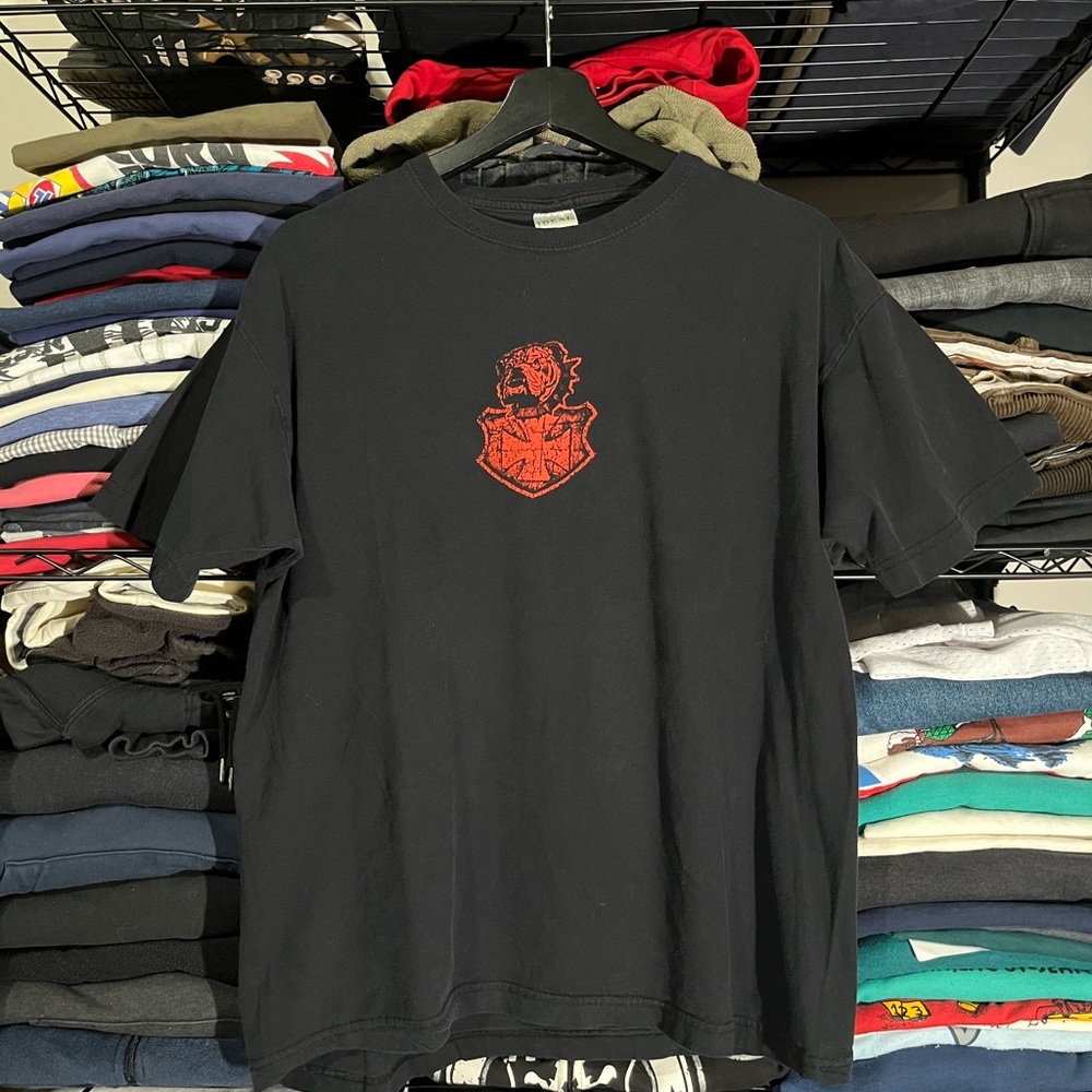 Men's Black T-Shirt with Red Graphic